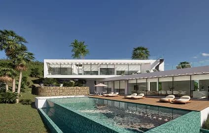Modern villa with an infinity pool and sun terrace in the Algarve