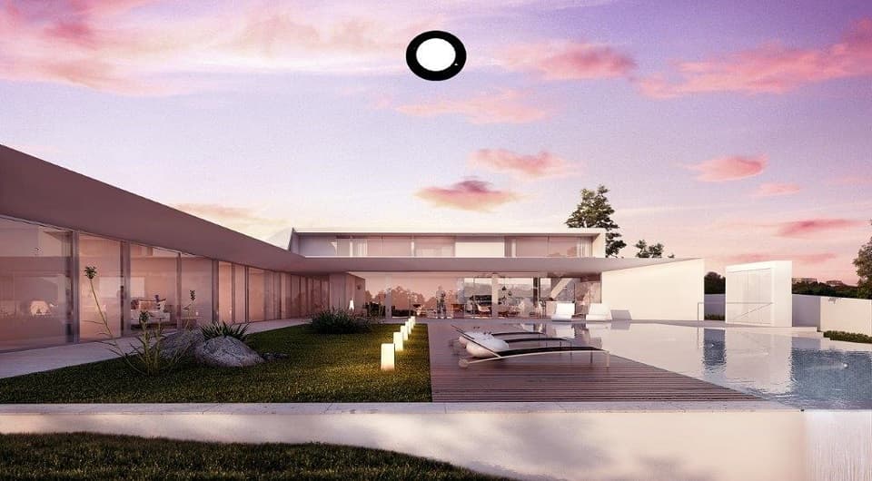 Building plot with beautiful sea and estuary views to Alvor near Palmares golf, Lagos