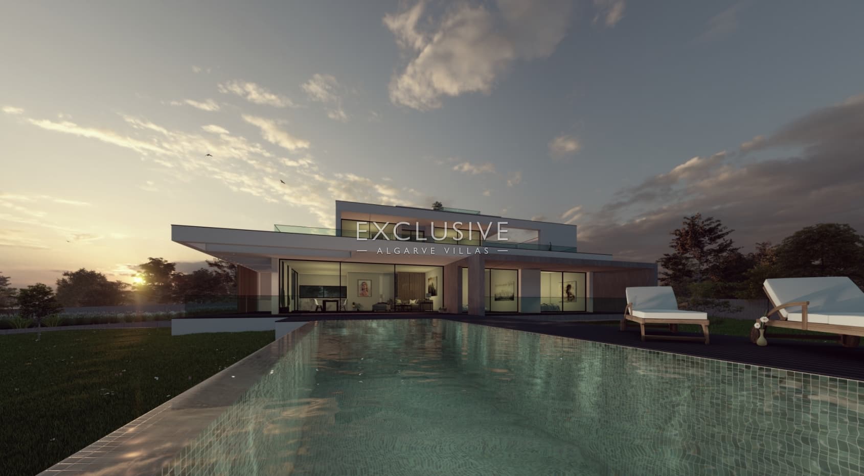 Beautiful, sea views, walking distance to beach. Modern Villa in Carvoeiro, Algarve-1