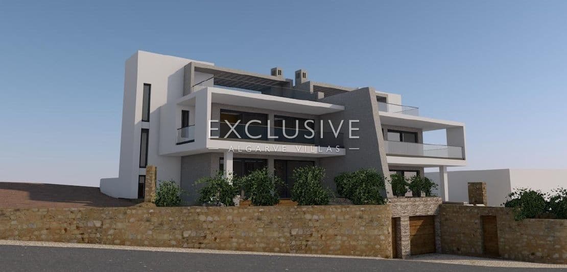 Moderne 3 Schlafzimmer Doppelhaushälfte mit Pool, Sta Barbara de Nexe, Algarve-2
