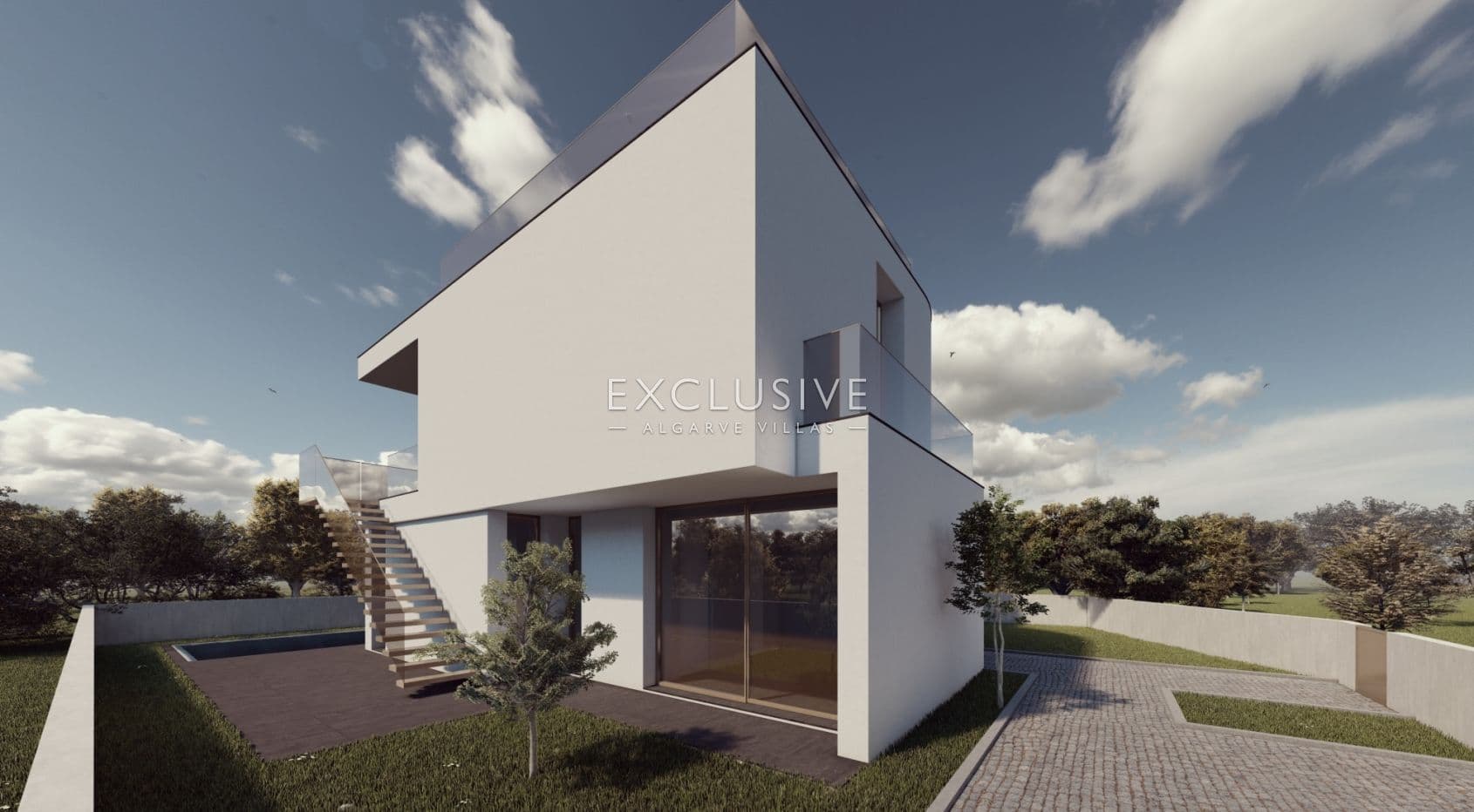Grundstück mit Projekt für zeitgemäße Villa in Carvoeiro, Algarve-1