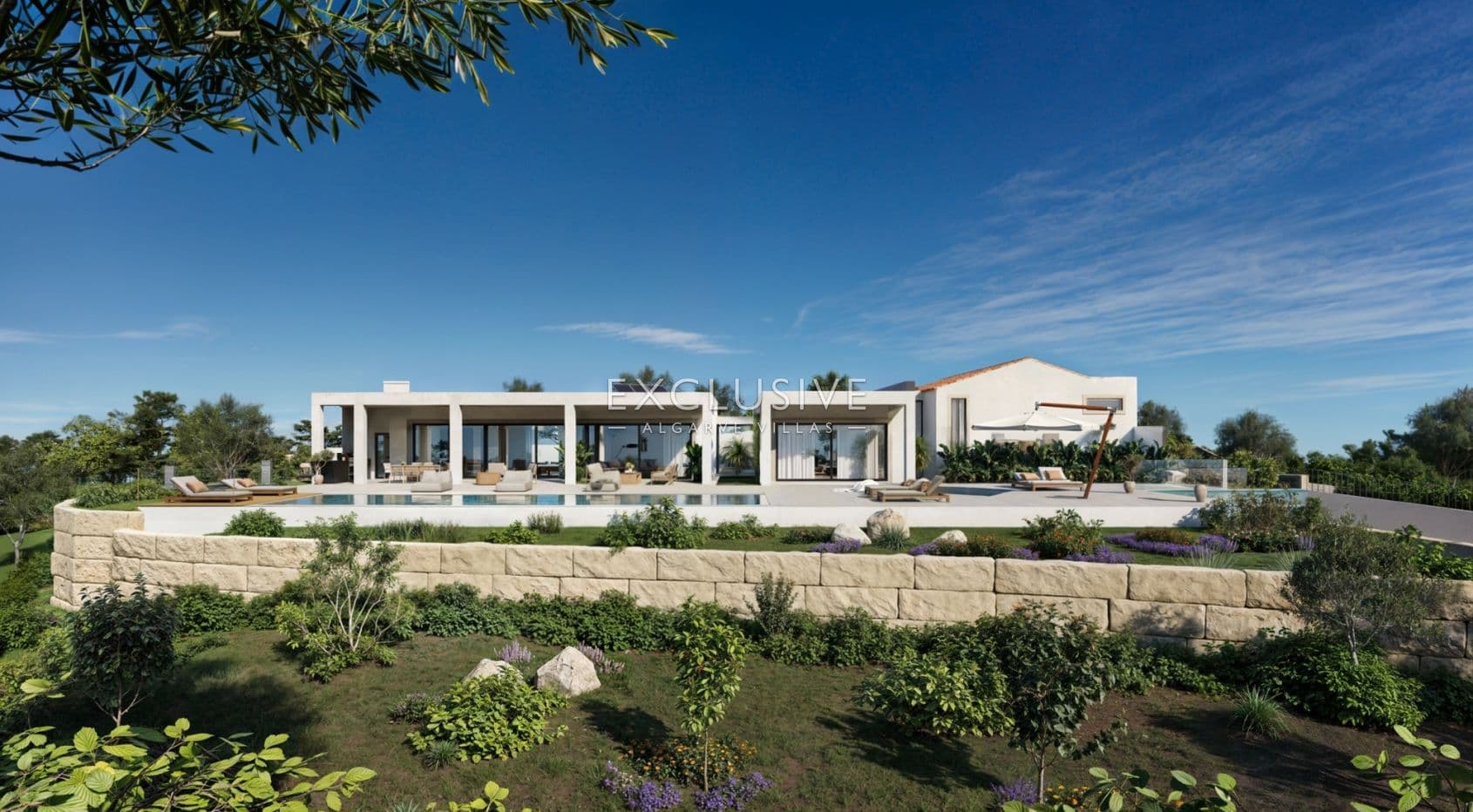 New build 3 bedrooms villa with pool and coastal views near Loule, Algarve-1