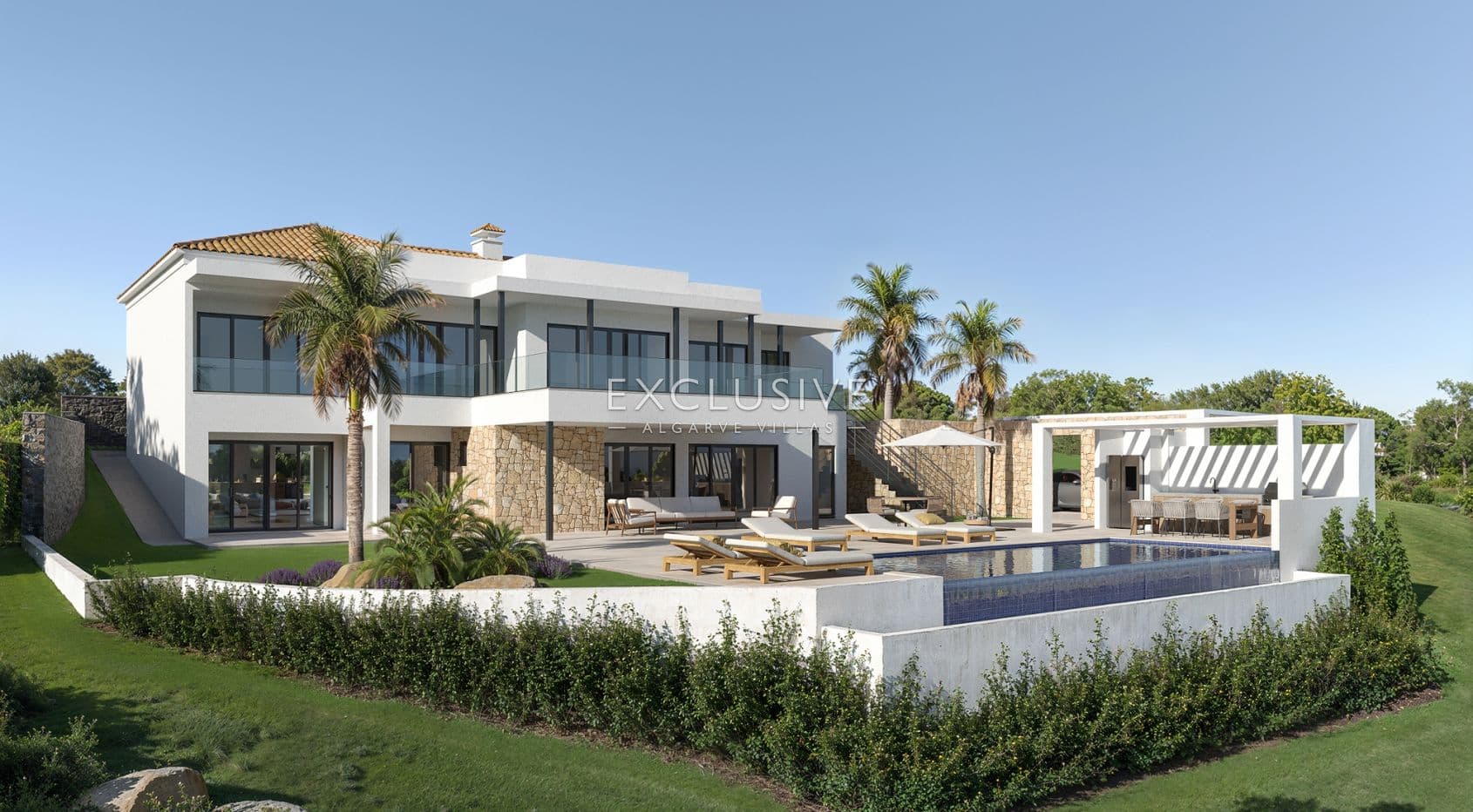Villa Sta Barbara de Nexe, remodelled with fantastic coastal views across the Algarve-1