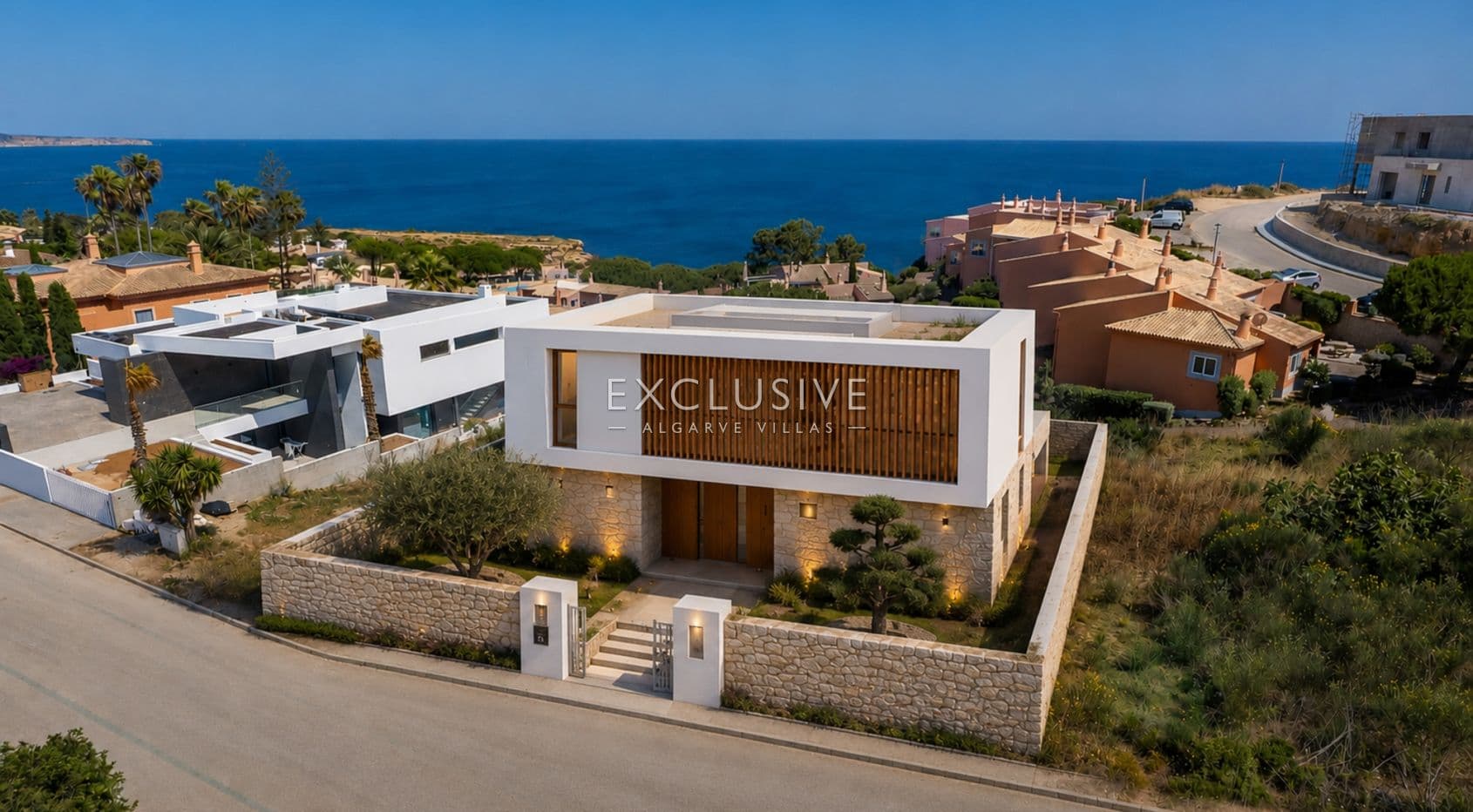 Turnkey Contemporary Villa Project with Ocean Views in Praia da Luz, Algarve-1