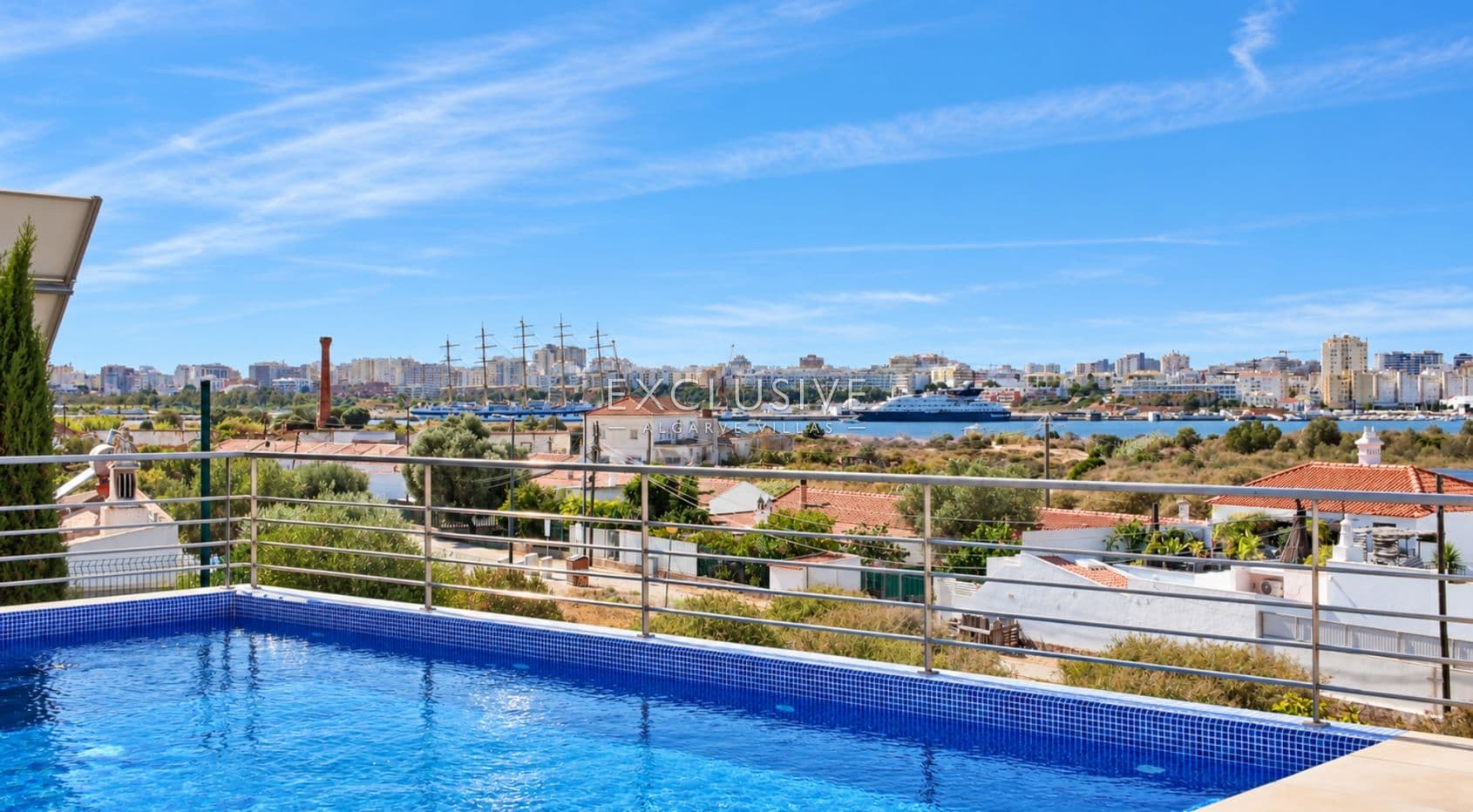 Buy 4 bedroom semi detached villa with river views in Ferragudo Algarve